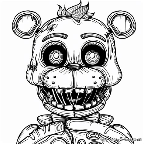 Free Freddy Fazbear Coloring Page Print And Color Printable Aesthetic
