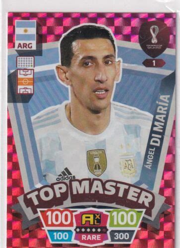 Panini Qatar World Cup Carte Num Ro Ange Di Maria Haut Master Ebay