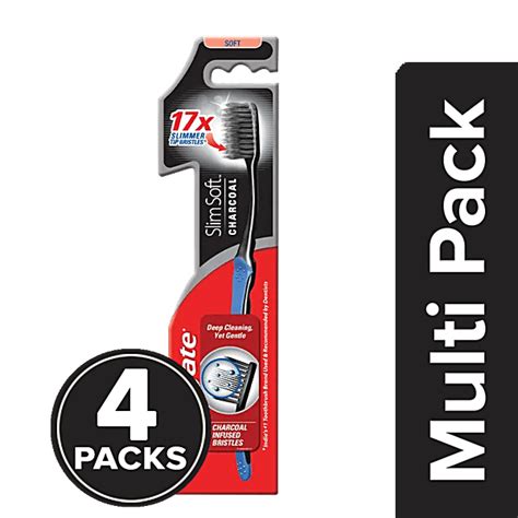 Buy Colgate Toothbrush Slim Soft Charcoal Online At Best Price Of Rs