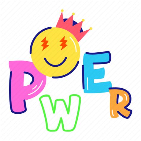 Power Typography Power Text Power Word Power Font Power Icon