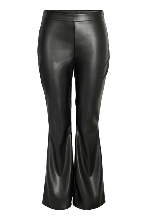 Buy Noisy May Black Faux Leather Flared Trousers From The Next Uk