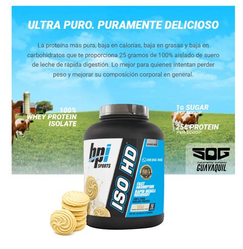 Bpi Sports Iso Hd Proteina Aislada Lb Suplementos Ol Mpicos