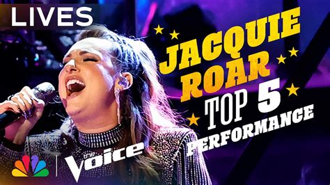 Jacquie Roar Performs More Than A Feeling By Boston The Voice Live