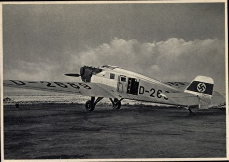 Ansichtskarte Postkarte Junkers Ju Land Ganzmetall Akpool De