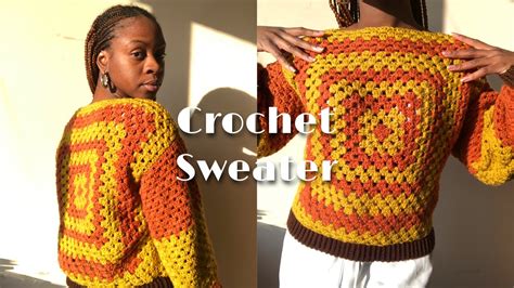 Crochet Granny Square Sweater YouTube