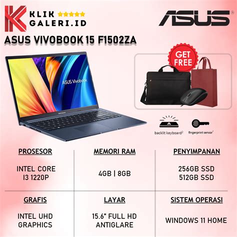 Jual Laptop Murah Asus Vivobook F Za Intel Core I P Gb