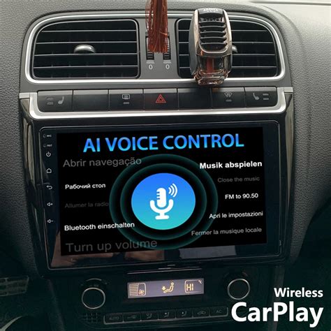 Rádio do carro da voz 8gb 128gb de android 11 ai navegação gps