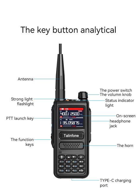 Talinfone W Walkie Talkie Air Band Mhz Radio Any Radios