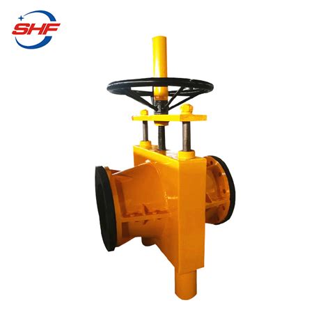 Natural Rubber Sleeved Aluminum Body Flanged Manual Pinch Valve China