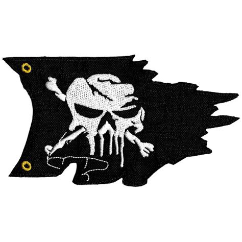 Naszywka Haftowana JOLLY ROGER FLAG PIRATE MILITARIA NASZYWKI Dla