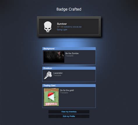 Steam Badges: Dying Light Badge