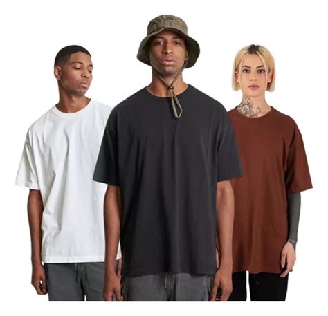 Kit Camisetas Streetwear Camisa Larga Oversized Lisa Basic Frete Gr Tis