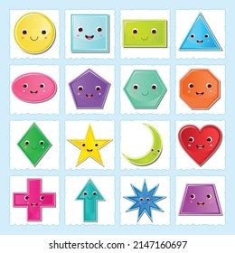 set basic geometric shapes stock vector royalty