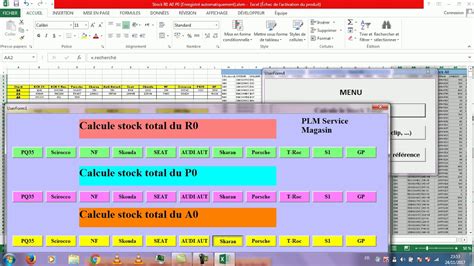 Gestion De Stock Par Excel Vba Youtube