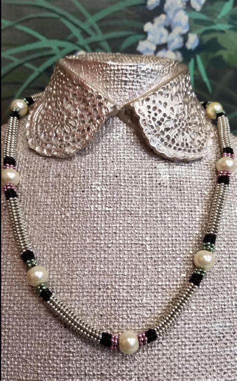 Preppy Pearl Station Beaded Necklace ⋆ Behold Jewelry And Designs West Hartford Ct