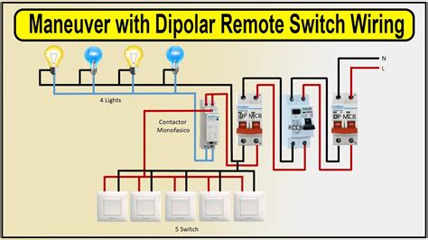 How To Make Maneuver With Dipolar Remote Switch Wiring Diagram Wiring A Control Relay Youtube