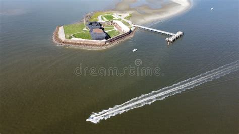 Aerial View of Fort Sumter, Charleston, SC Editorial Photography ...