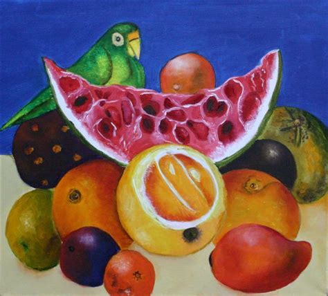 Anitra Redlefsen Frida Kahlo Frida Like Paintings Fruit Painting