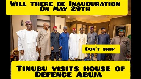 Inauguration Tinubu In Defence House In Abuja In Preparation For May