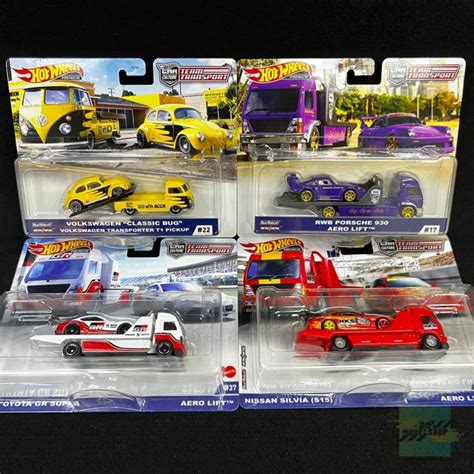 สงทนท Hot Wheels Premium Team Transport โมเดลรถเหลก ทมทรานสปอรต รกแขงครถบรรทก รถสไลด