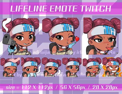 Apex Legends Twitch Emotes Pack Lifeline Apex Legends Twitch Etsy