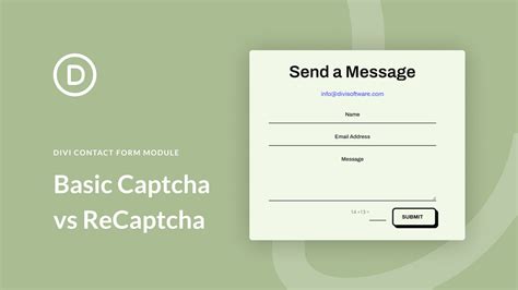 Using Basic Captcha Vs Recaptcha In Divi S Contact Form Module