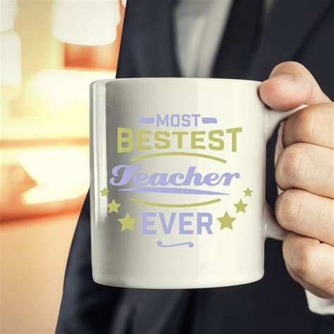 Best Teacher Coffee Mug Teacher Funny Mug Quotes: most Bestest Teacher Ever Job Title Mug - Etsy