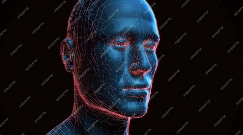 Premium Ai Image Abstract Digital Human Face Artificial Intelligence