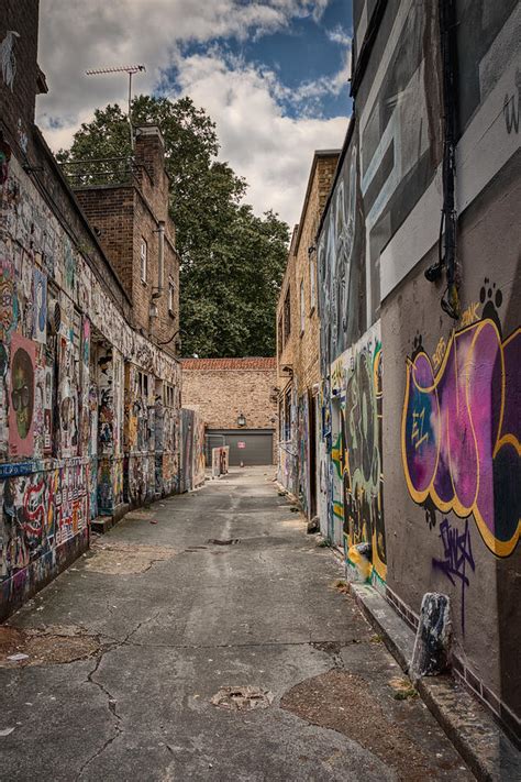 Graffiti Grunge Alleyway Photograph by Raymond Hill - Fine Art America