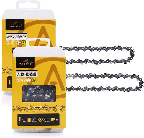 AC S62 Chainsaw Chain For 18 Bar 3 8 LP Pitch 050 Gauge 62 Drive