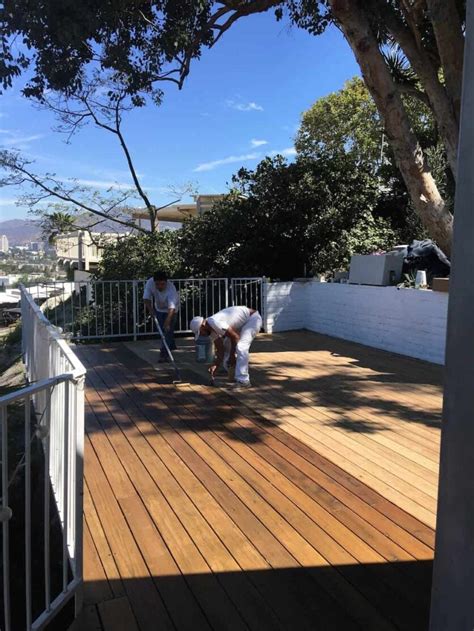 Giving New Life To Our Old Wood Deck Get The Look Emily Henderson