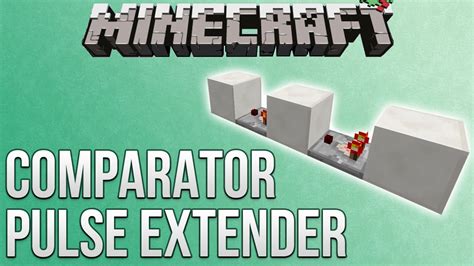 Minecraft Comparator Pulse Extender Tutorial Redstone Advent Calendar