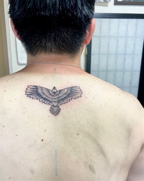 ワンポイントタトゥー【イーグル 鷹 背中】〜ryujitattoo〜 Ryuji Tattoo Studio