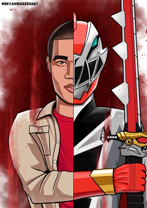 Bryan Warren Dino Fury Red Ranger