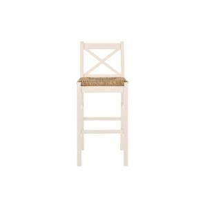 Stylewell Natural Woven Hyacinth Bar Stool With Low Back St Nblk