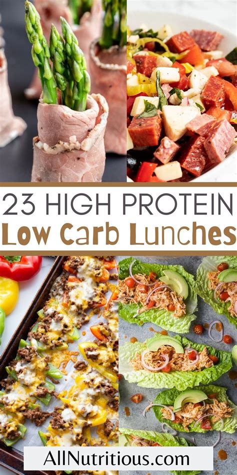 23 High Protein Low Carb Lunch Ideas