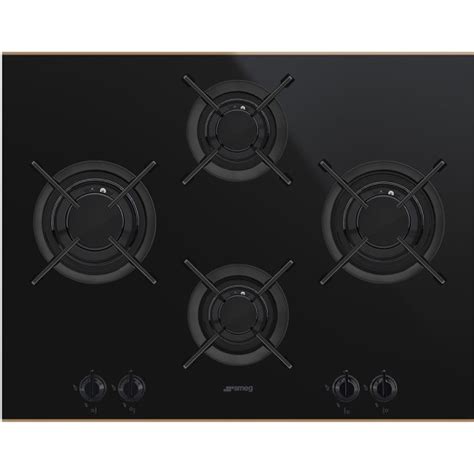 Smeg 60cm Dolce Stil Novo 4 Burner Ceramic Cooktop Black Copper