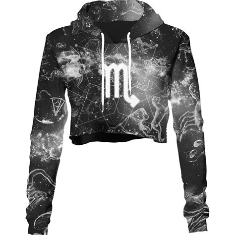 Scorpio Crop Hoodie Lunafide