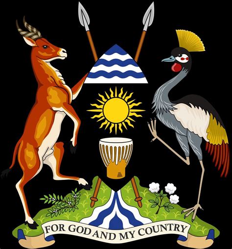 Uganda coat of arms | Coat of arms, Arms, Badge logo