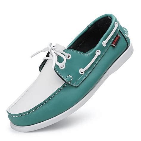 Docksides De Couro De Camur A Genu No Masculino Sapatos Cl Ssicos Para