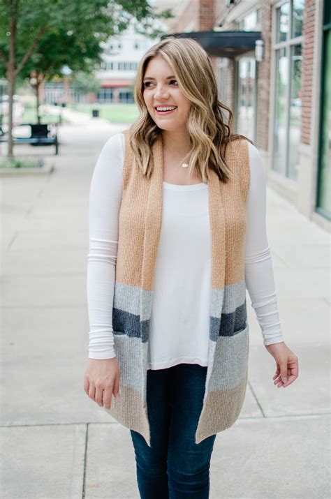 Long Sweater Vest Outfit By Lauren M