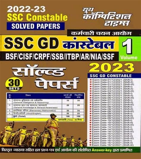 Yct Ssc Constable Gd Solved Papers Pdf Hindi Medium