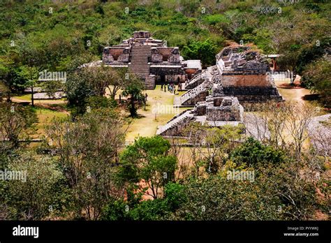 Coba Mexico Aerial View Of Ancient Mayan City In Mexico Coba Is An