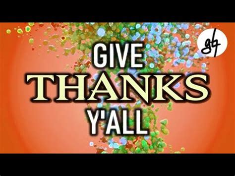 Give Thanks Y All Official Lyric Video YouTube