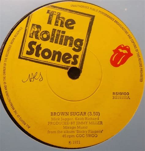 The Rolling Stones - Brown Sugar (1971, Vinyl) | Discogs