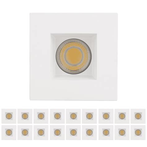 Perlglow Pack Inch White Square Downlight Luminaire Led Recessed