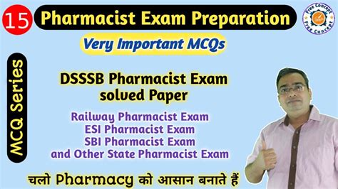 Pharmacist Exam Preparation Gpat Exam Important Mcqs With