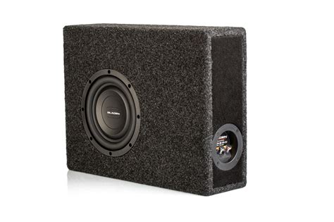 Gladen RSX08SLIM VB CU 20 cm flacher passiver Gehäusesubwoofer