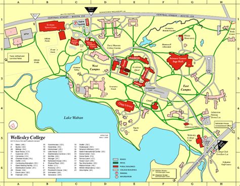 Wellesley College Campus Map Verjaardag Vrouw 2020