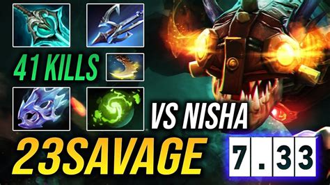 Wtf Kills Slark By Savage Vs Nisha Dota Pro Gameplay